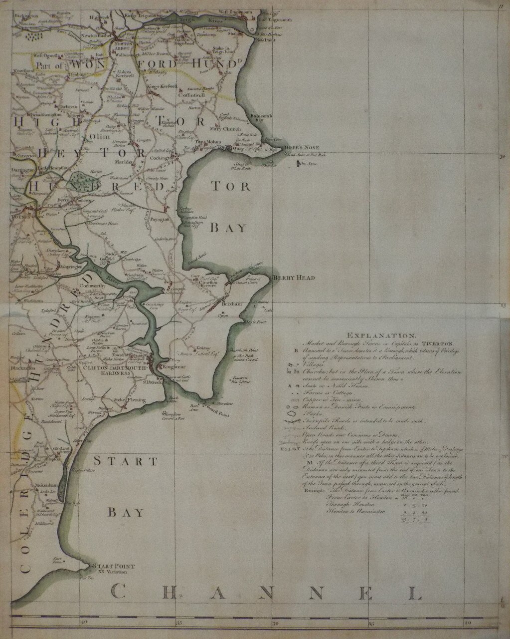 Map of Devon - Donn